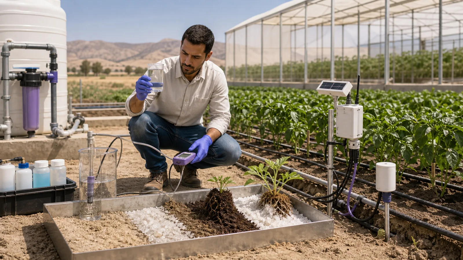 Soil salinity management and root zone improvement visual